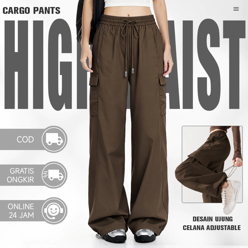 KKTOP - Celana Cargo Unisex 3