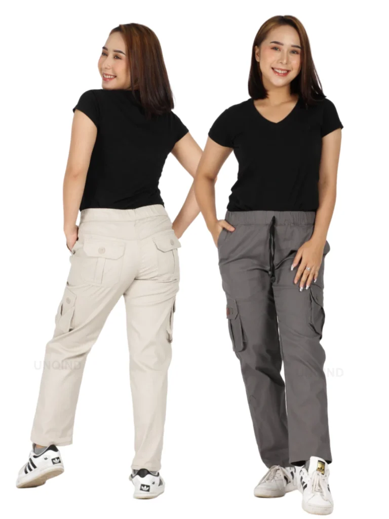 UNQIND - Celana Cargo Wanita Jumbo Twill Stretch 3